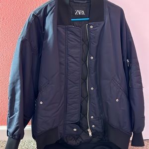 ZARA WATER REPELLENT PUFFER BOMBER JACKET